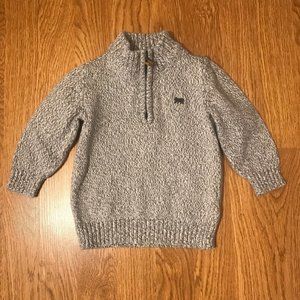 Carters Grey Mock Neck Sweater Knit Pullover